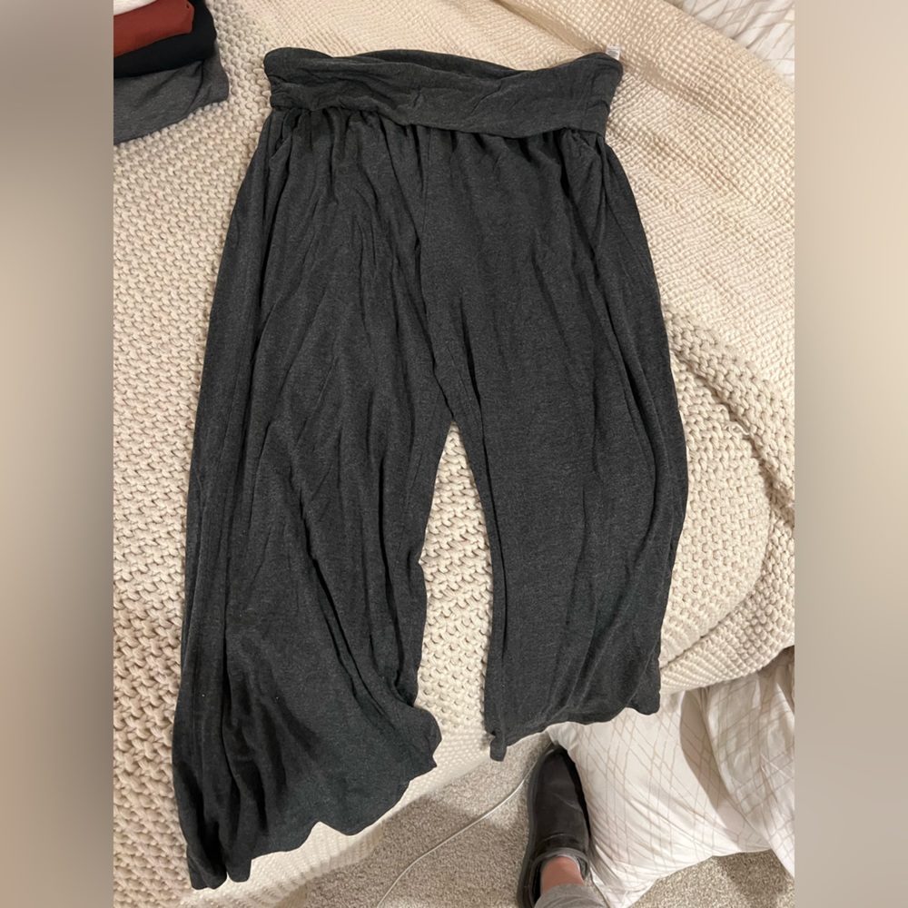 XL athleta wide leg studio pant.